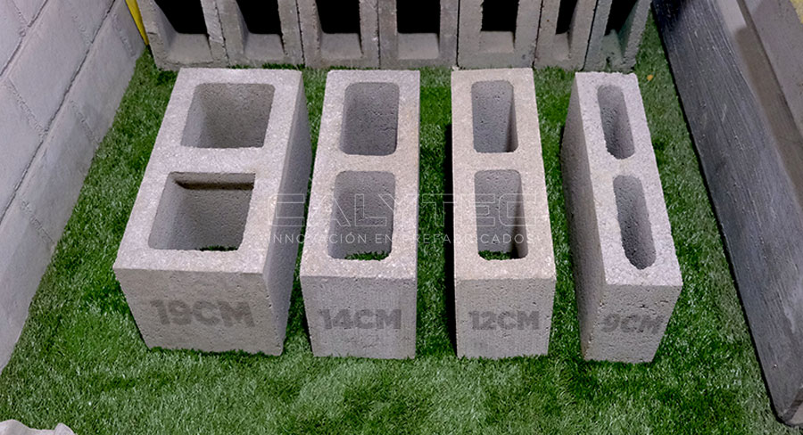 medida bloquetas concreto